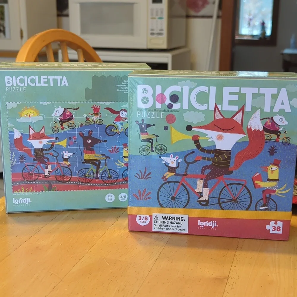 Bicicletta Puzzle by Londji Barcelona (2) NIB - Picture 6 of 6